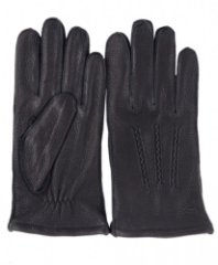 382309 Перчатки мужские олень капсула (м) (черный/8;8,5;9;9,5;10/натуральная кожа/PERST)