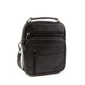01-807-21-4 Сумка мужская натуральная кожа (чёрный) (Черный/20*6*26/натуральная кожа/M)