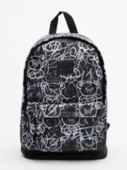 V06M-02 401 220 Рюкзак ткань (черный/белый/27*39*13/полиэстер/NaVibe)