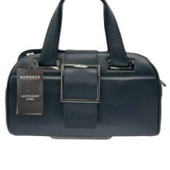 28К Сумка женская натуральная кожа (black) (черный/32*14*11/натуральная кожа/Redmond)