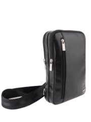 66486 Сумка АРЧИ SPORT кожа перфорированная черный (Черный/17*26*5/натуральная кожа/R.Blake)