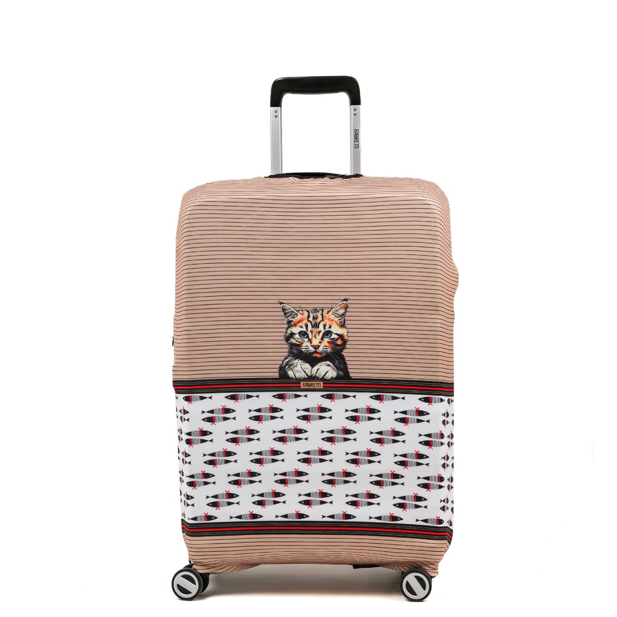 RW1084-S FABRETTI Чехол для чемодана 92%полиэстер 8%спандекс (бежевый)
