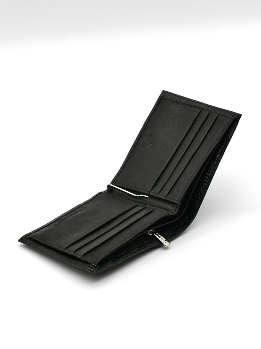 068-DC31-47A  Портмоне (чёрный) (Черный/11*10*1/натуральная кожа/Doublecity)