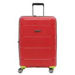 EN6520-28-41 FABRETTI Чемодан 4-х колесный 100% полипропилен (Красный/52*76*30/полипропилен/L/FABRETTI)