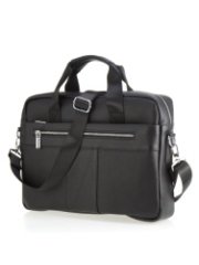 38 Сумка мужская натуральная кожа (Черный/42*32*10/натуральная кожа)