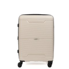 AT1010-24-13 FABRETTI Чемодан 4-х колесный 100% полипропилен (бежевый/полипропилен/48*66*27/полипропилен/M/FABRETTI)