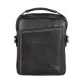 102-81505-1 Сумка мужская кожа (Пеллекон) (черный/21,5*25,5*5/натуральная кожа/PELLECON)