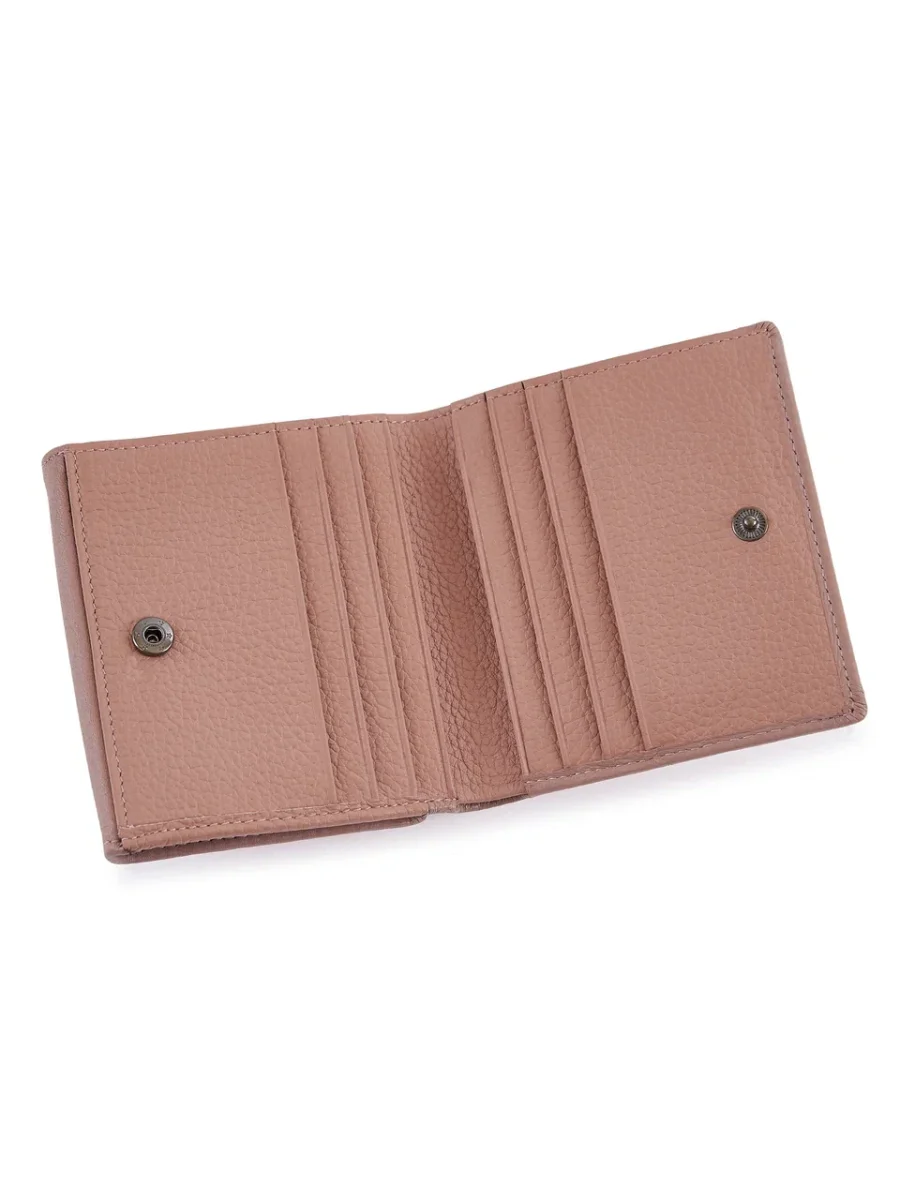 51-353-18-2 Кошелек женский (бежевый) (Бежевый/10*9,5*3/натуральная кожа)