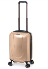 04D-004-420 Чемодан 4-х колесный (Бежевый/36*55*25/поликарбонат/S/2,7 кг/41 литр)