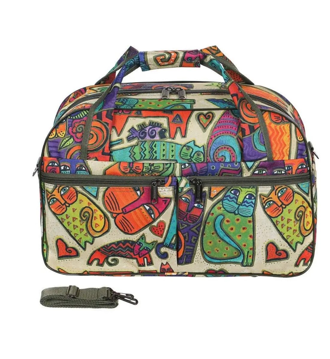 М-506 Саквояж кошки (бежевый) (бежевый/текстиль/NTL Continent)