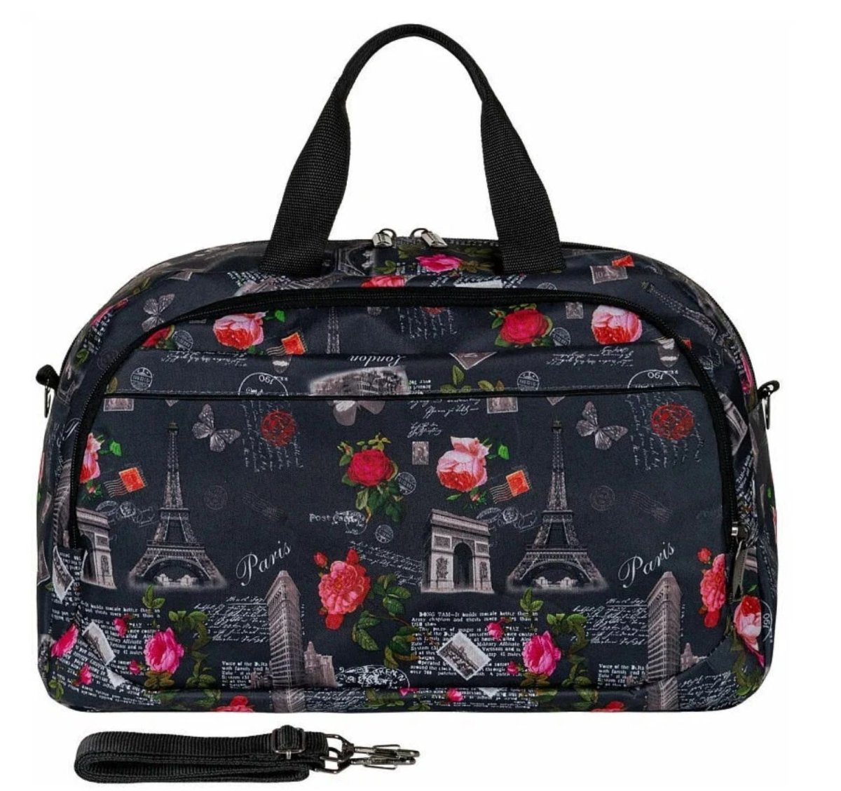 М-705 Саквояж дизайн париж (серый/полиэстер/NTL Continent)