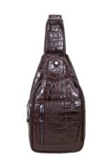 0264-57 Сумка-рюкзак на одной лямке натуральная кожа KARYA (Коричневый/16*30*9/натуральная кожа/KARYA)