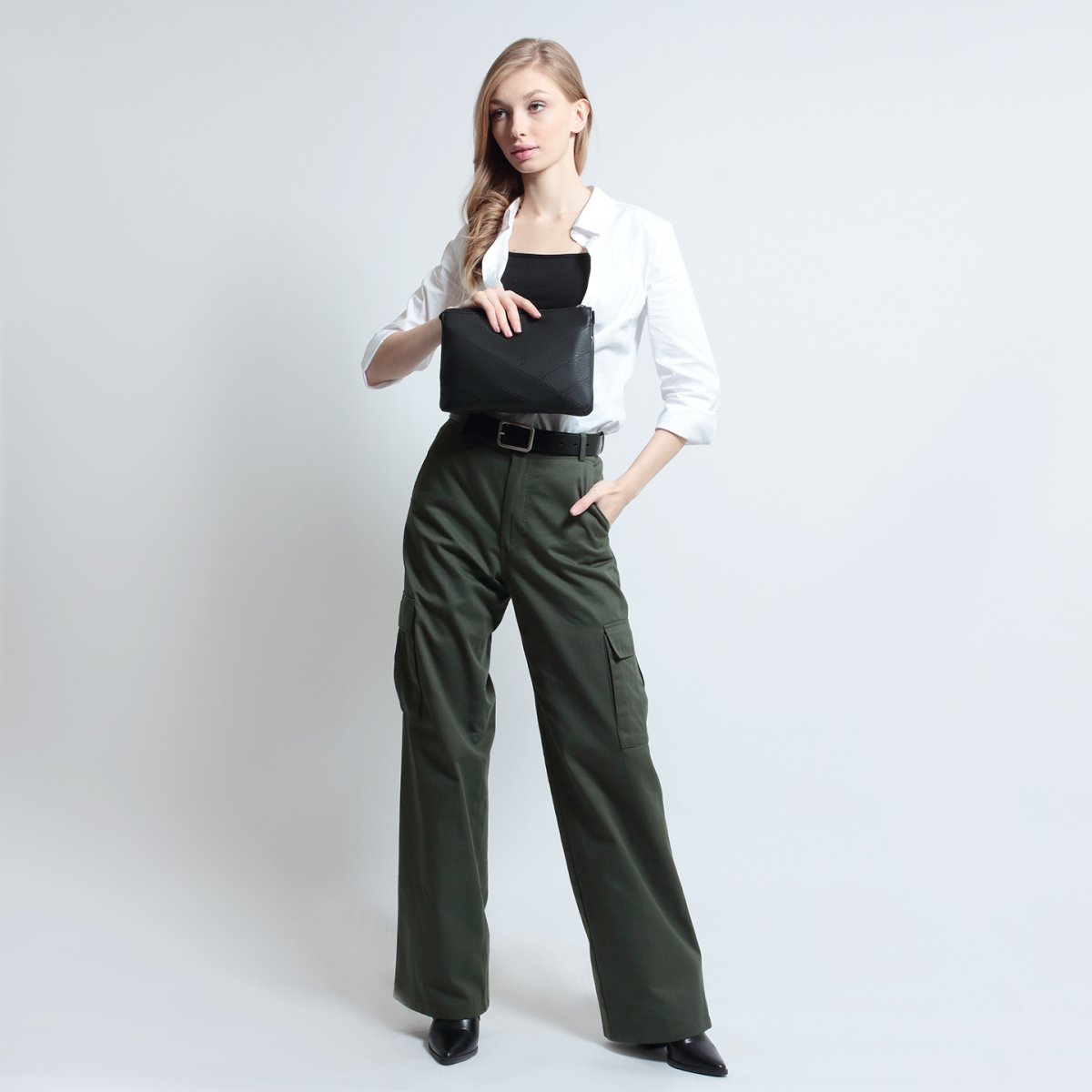 3129VN Сумка женская Черный (Черный/26*18*6/Экокожа/Richet)