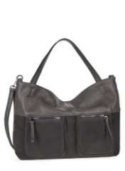 HL 18-308113 Сумка женская замша/экокожа (серый) (Серый/35*28*9/натуральная замша/экокожа/Hogerland)