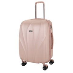 03L-017-424 Чемодан 4-х колесный (Бежевый/45*67*31/полипропилен/M/2,9 кг/79 литров/Eberhart)