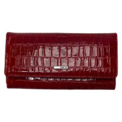 1195-08 Портмоне женское натуральная кожа KARYA (Красный лак/19*9,5*2,5/натуральная кожа/KARYA)
