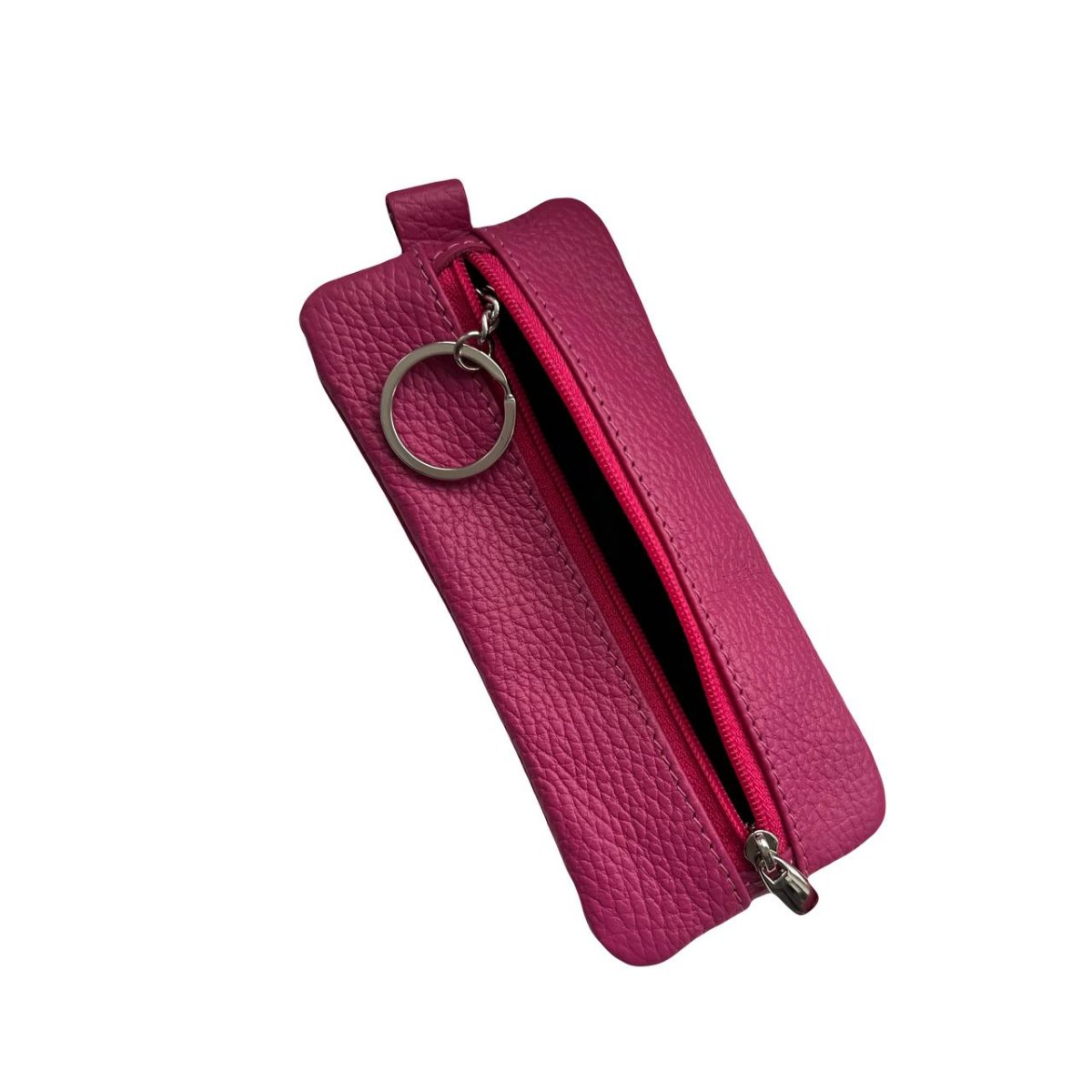 КМ-3 Ключница (Флоттэр, фуксия) (фуксия/15*7*0,5/натуральная кожа/ТОП МАРКА)