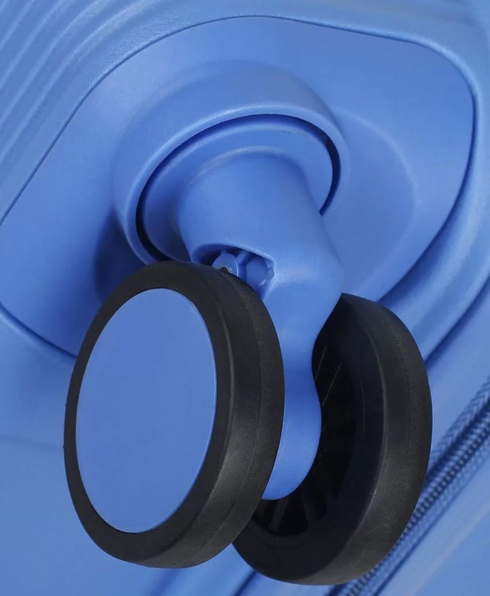 47B-005-424 Чемодан 4-х колесный (Голубой/42*66*25/полипропилен/M/3,3 кг/3,3 кг/56 литров/Eberhart)