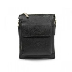 102-878-1 Сумка мужская кожа (Пеллекон) (черный/16*20*5/натуральная кожа/PELLECON)