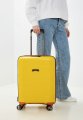 EN6520-20-76 FABRETTI Чемодан 4-х колесный 100% полипропилен (Жёлтый/39*56*20/полипропилен/S/FABRETTI)