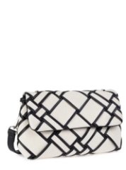 HL 31-121114 Сумка женская экокожа (бежевый/чёрный/26*16*8/экокожа/Hogerland)