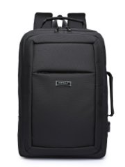 2413 (BLACK) Портфель-рюкзак c расширением ARISTOCRAT (Черный/30*45*12/17/полиэстер/1,22 кг/30 литров/ARISTOCRAT )