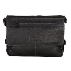 102-21627-1 Сумка мужская кожа (Пеллекон) (черный/31,5*25*8/натуральная кожа/PELLECON)