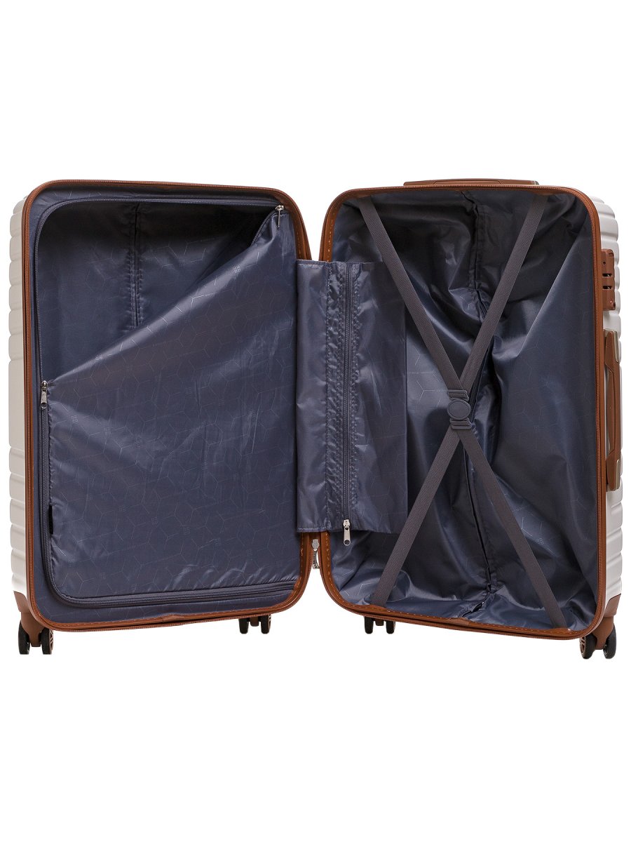 RB06C24W Чемодан REDMOND ABC-пластик (Белый/67*46*27/АБС пластик/M)