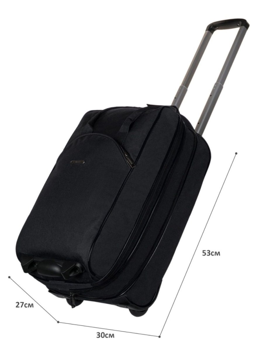 М-7321 Сумка на колёсах катионик черный (Черный/53*30*21/полиэстер/NTL Continent)