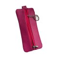 КМ-3 Ключница (Флоттэр, фуксия) (фуксия/15*7*0,5/натуральная кожа/ТОП МАРКА)