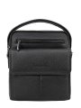 102-81745-1 Сумка мужская кожа (Пеллекон) (черный/21,5*24*7,5/натуральная кожа/PELLECON)