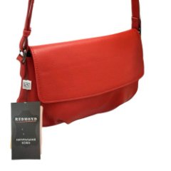 423К Сумка женская натуральная кожа (red) (Красный/23*16*7/натуральная кожа/Redmond)