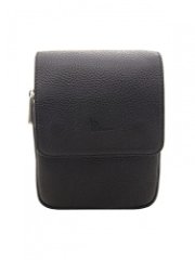 102-81593-1 Сумка мужская кожа (Пеллекон) (черный/15*19,5*6,5/натуральная кожа/PELLECON)