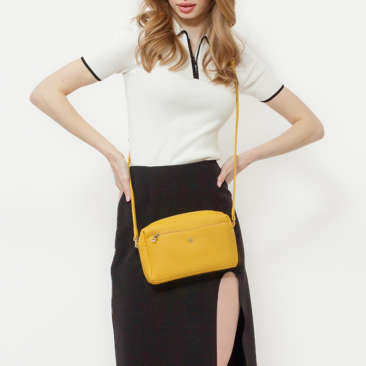 2536VN Сумка женская Желтый (Жёлтый/23*16*8/Экокожа)