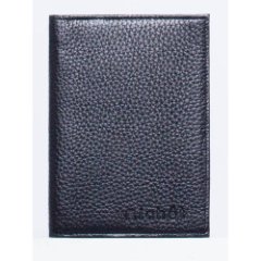 Ri-151O Обложка на паспорт Черный (черный/10*14*0,2/натуральная кожа/Richet)