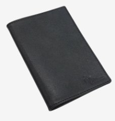 201-710-1 Обложка для паспорта кожа (Пеллекон) черный (черный/10*14/натуральная кожа/PELLECON)