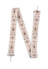 78389 Ремень текстильный для сумки снежинки (молочная) (Бежевый/3,8*1,25/текстиль/Esse)