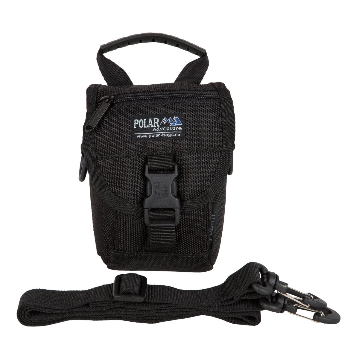 П4172 (чёрный) Сумка молодежная верт. малая текстиль (черный/10*12*4/полиэстер/0,25 кг/Polar)