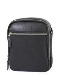 ВШ-8165-6 Сумка мужская (чёрный) (Черный/23*29*5,5/Экокожа/текстиль/M/Bagsland)