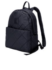 712-3030301 Рюкзак женский черный+ромбы (Dewspo) (Черный/29*35*11/текстиль/KATY NIKOLAEVA)