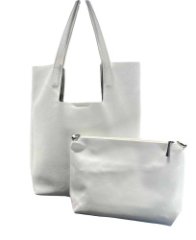 651К Сумка женская натуральная кожа (white) (Белый/30*30*9/натуральная кожа/Redmond)