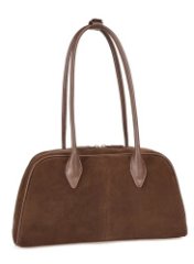 HL 16-349115 Сумка женская замша/экокожа (коричневый) (коричневый/37*19*13/натуральная замша/экокожа/Hogerland)